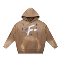 F-  (LIMITED EDITION) - Vintage Washed Frayed Fleece Hoodie